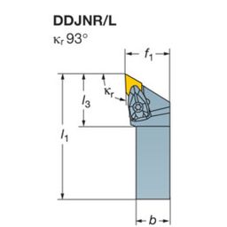 DDJNL/R T-MaxⓇ P Shank Tool For Turning thumbnail-0