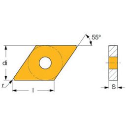 DNMG Turning Inserts Grade IC530N thumbnail-1