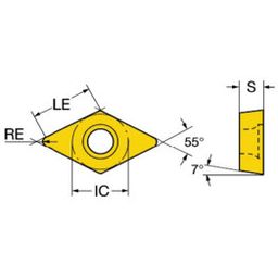 DNMG T-Max® P Turning Insert Grade 2220 thumbnail-0