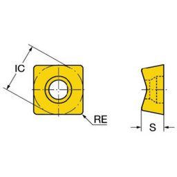 CoroMillⓇ 690 Milling Inserts Grade S40T thumbnail-0