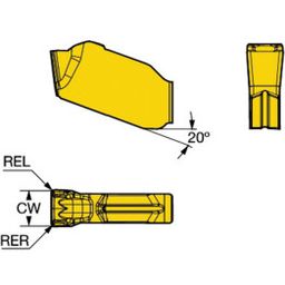 QD-NG CoroMillⓇ QD Grooving Insert Grade S30T thumbnail-0