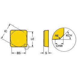 SBEN Milling Inserts Grade K20W thumbnail-0