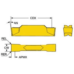 N123L2 Turning Inserts Grade H13A thumbnail-0