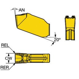 QD-NG CoroCutⓇ QD Parting Inserts Grade 1135 thumbnail-0