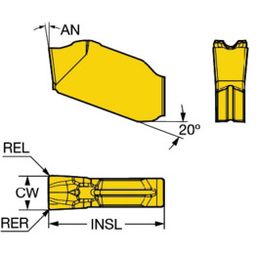 QD-NL CoroCutⓇ QD Parting Inserts Grade 1125 thumbnail-0