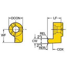 MB-09FBR CoroCutⓇ MB Solid Carbide Head For Face Grooving Grade 1025 thumbnail-0