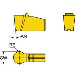 N151.2  T-MaxⓇ Q-Cut Parting Insert Grade H13A thumbnail-0