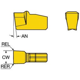 N151.2 T-MaxⓇ Q-Cut Grooving Insert Grade 525 thumbnail-0