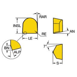 CSGX Grooving Insert Grade 670 thumbnail-0