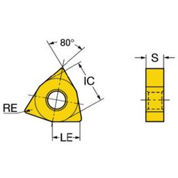 WNGA T-MaxⓇ P Turning Inserts Grade 6050 thumbnail-0