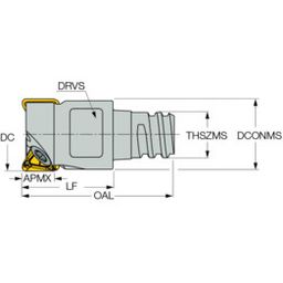 HM390 ETP MM 04 Nanmill 90° Endmills With Multi Master Threaded Adaaptor thumbnail-1