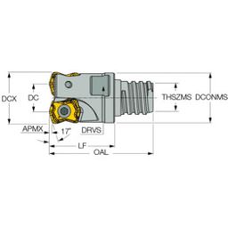 FFX4 ED M Small Diameter Fast Feed Endmills With FLEXFIT Threaded Connection thumbnail-1