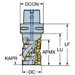 R390 CoroMillⓇ 390 Long Edge Square Shoulder Milling Cutter
 thumbnail-0