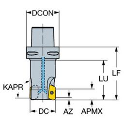 R790 CoroMillⓇ 790 Square Shoulder Milling Cutter thumbnail-0