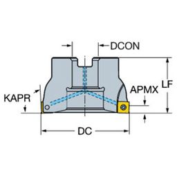 490 CoroMillⓇ 490 Square Shoulder Milling Cutter
 thumbnail-0