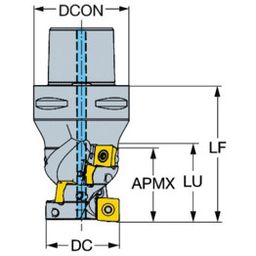 690 CoroMillⓇ 690 Long Edge Square Shoulder Milling Cutter
 thumbnail-0