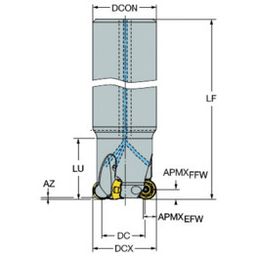 600 CoroMillⓇ 600 Face Milling Cutter thumbnail-0