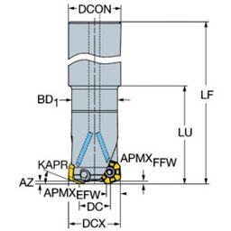 419 CoroMillⓇ 419 Face Milling Cutter thumbnail-0