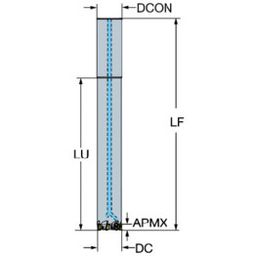 R390 CoroMillⓇ 390 Damped Square Shoulder Milling Cutter
 thumbnail-0