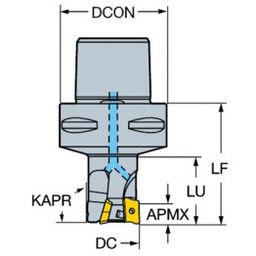 R390 CoroMillⓇ 390 Square Shoulder Milling Cutter thumbnail-0