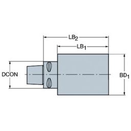 C4-391.50 Steel Blank With Coromant CaptoⓇ Coupling thumbnail-0