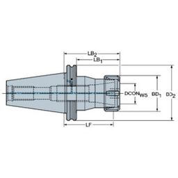 A1B14 ISO 7388-1 To ER Collet Chuck thumbnail-0