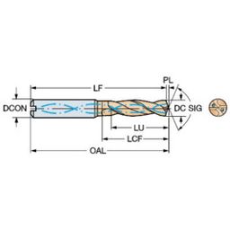 R840 CoroDrillⓇ Delta-C Solid Carbide Drill With Internal Coolant Grade 1220 thumbnail-0