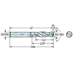 860.1 CoroDrillⓇ 860 Solid Carbide Drill With Internal Coolant NM H10F thumbnail-0