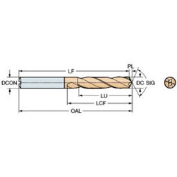 860.1 CoroDrillⓇ 860 Solid Carbide Drill With External Coolant PM 4234 thumbnail-0