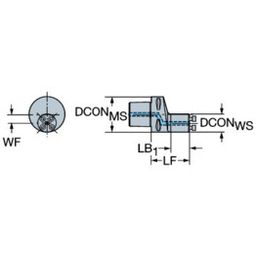 C5-570.2C Coromant CaptoⓇ To CoroTurnⓇ SL Adaptor thumbnail-0