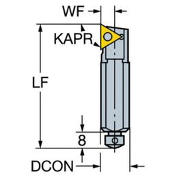 L141.0 CoroTurnⓇ 107 Cartridge For Turning
 thumbnail-0