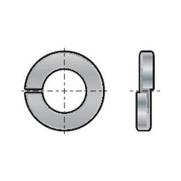 Helical Spring Lock Washer, Metric - Spring Steel - DIN 127 B thumbnail-0