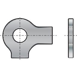 Long Tab and Wing Washer, Metric - Steel - DIN 463 thumbnail-0