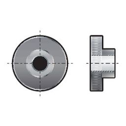 Knurled Thumb Nuts - Metric - Steel - BZP (Bright Zinc Plated) - DIN 467 thumbnail-0