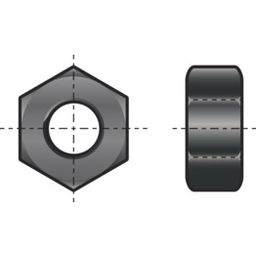 Hexagon Nut, Metric - Steel - Self-Colour -  Grade 10 - DIN 934 thumbnail-0