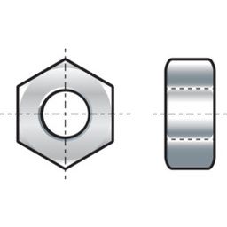 Hexagon Nuts, Metric thumbnail-0