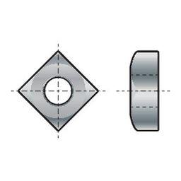 Square Nut - Metric - A4 Stainless Steel- DIN 557 thumbnail-0