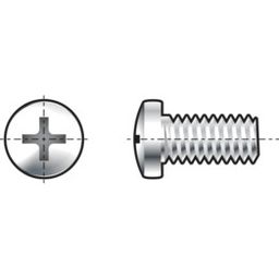 Machine Screw, Metric - A2 Stainless - Pozi Raised Cheese Head Screw - DIN 7985 - Z  thumbnail-0