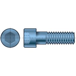 Socket Head Cap Screw, UNC - Steel - Grade 12.9 - BZP (Bright Zinc Plated) - DIN 912 thumbnail-0