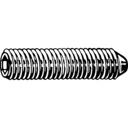 Socket Set Screw, Metric - A2 Stainless - Grade 70 - Cone Point - DIN 914 thumbnail-1