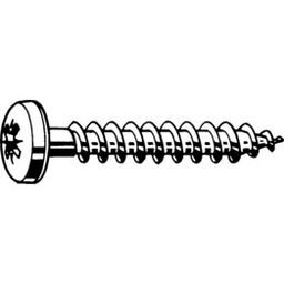 Woodscrew, ST (Self Tapping) -A2 Stainless - Pozi - Raised Cheese Head  Chipboard Screw thumbnail-3