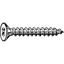 Woodscrew, ST (Self Tapping) - A4 stainless - pozi - Countersunk Chipboard Screw thumbnail-2