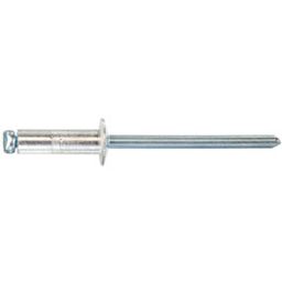 Rivets, Metric - Aluminium, BZP (Bright Zinc Plated) - OMNI Dome Blind Rivet thumbnail-0