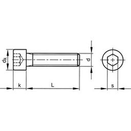 Socket Head Cap Screw, Metric - A4 Stainless - Grade 70 - Thread to Head - DIN 912 thumbnail-2