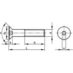 Socket Head Countersunk Screw, Metric - A4 Stainless - DIN 7991 thumbnail-1