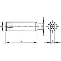 Socket Set Screw, Metric - Steel - Grade 14.9 - Flat Point - DIN 913 thumbnail-3