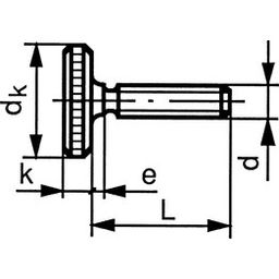 Thumb Screw, Metric - A1 Stainless - Knurled Thin Type - DIN 653 thumbnail-1