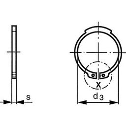 CirClip - Metric - Stainless - External - DIN 471 thumbnail-3