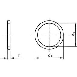 Packing Ring (Jointing Ring) - Metric - Vulcanized Fibre VF3110 - Grade H=1.0mm - DIN 7737 thumbnail-1