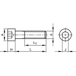 Hexagon Socket Head Cap Screws - Inch - UNC - A2 Stainless Steel - DIN 912 thumbnail-1